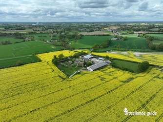 Vue aérienne du Gîte des Hirondelles